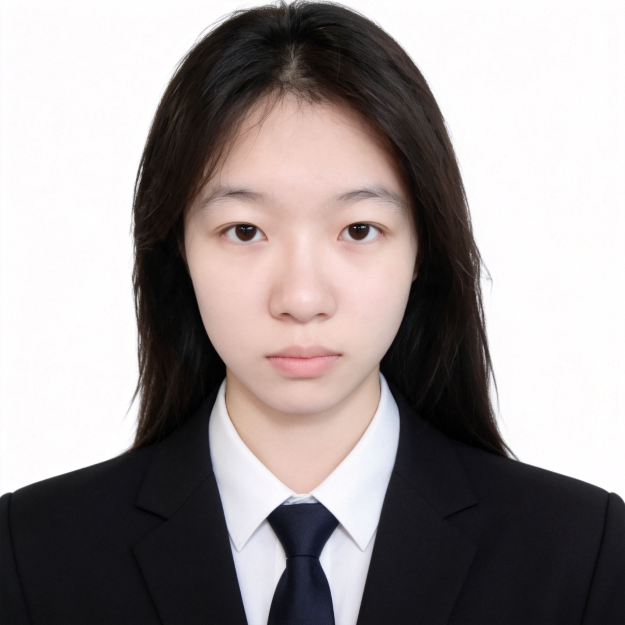 西装证件照效果